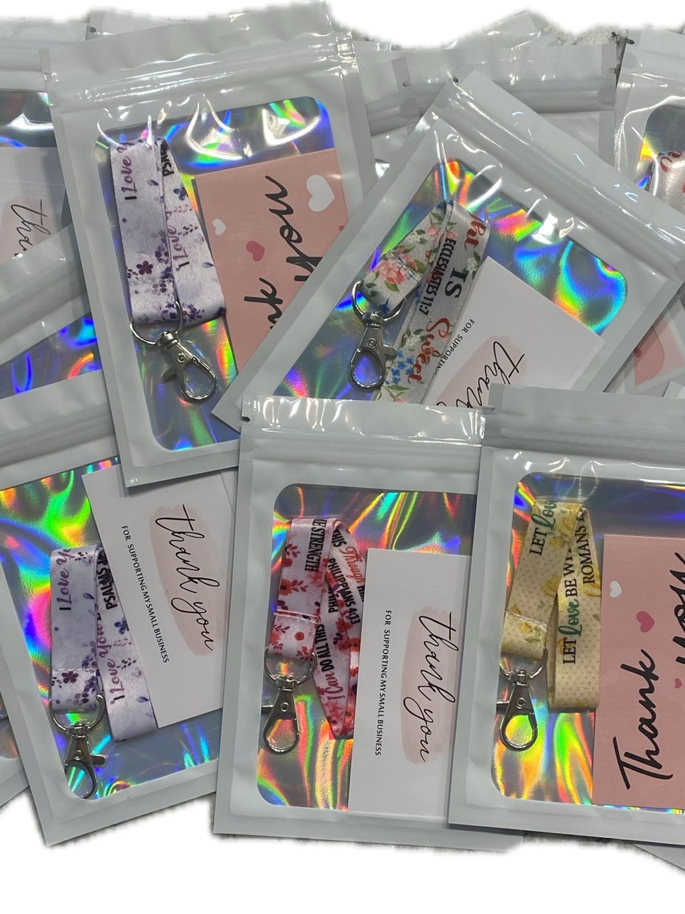 *Buy Now* Set of 20 Wrist Lanyard Keychain Thank You’s